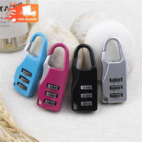 Suitcase Lock Backpack Lock Digit Password Combination Lock Mini Zinc