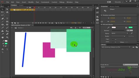 Adobe Flash Professional Cc 9 Drawing Shapes P1 Youtube