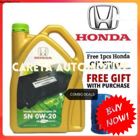 Honda Genuine Fully Synthetic Ultra Green SN 0W 20 Engine Oil Honda