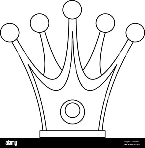 Crown Icon Outline Style Stock Vector Image And Art Alamy