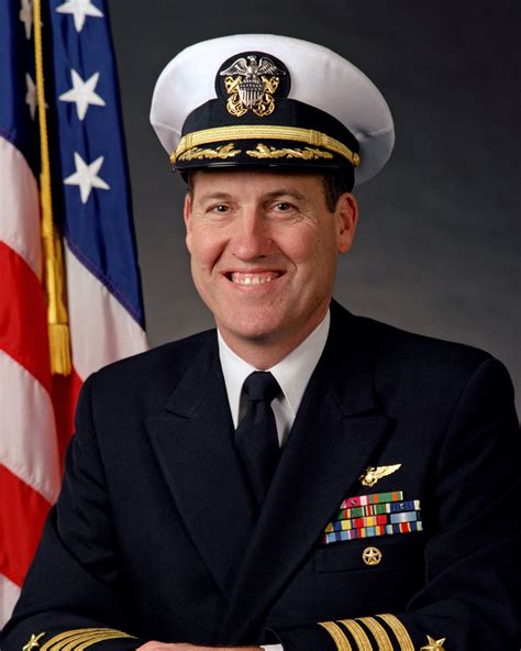 Portrait Us Navy Usn Captain Capt James E Dulin Covered Nara