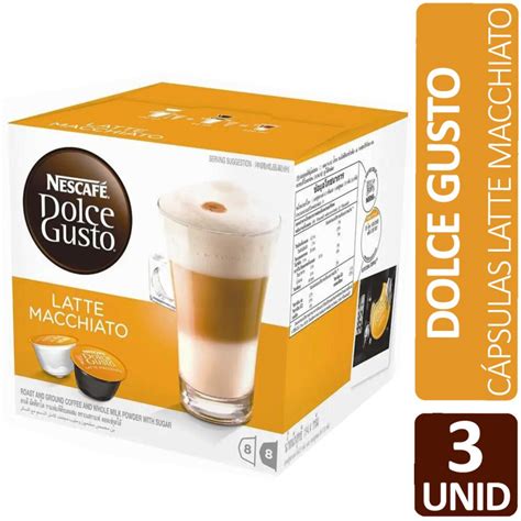 Pack X3 Capsulas Nescafe Dolce Gusto Latte Macchiato 180g ICBC Mall