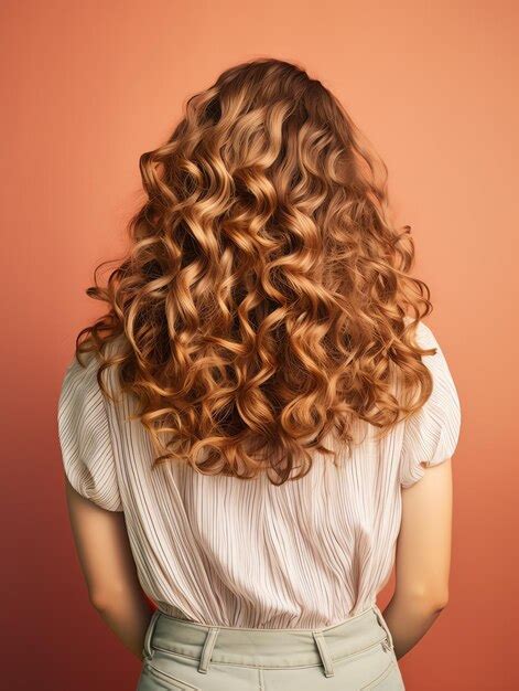 Premium Ai Image Beautiful Layered Curls Hair Style