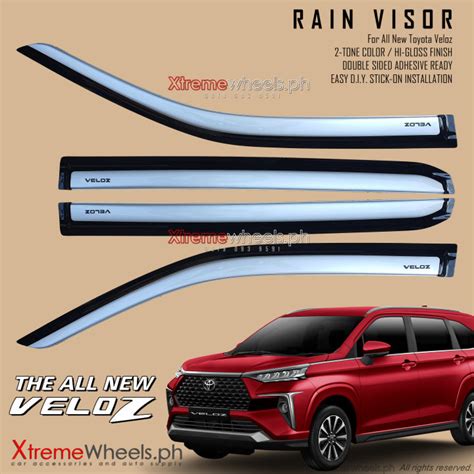 Toyota Veloz Thailand Made Thick Slim Type Two Tone Rain Door