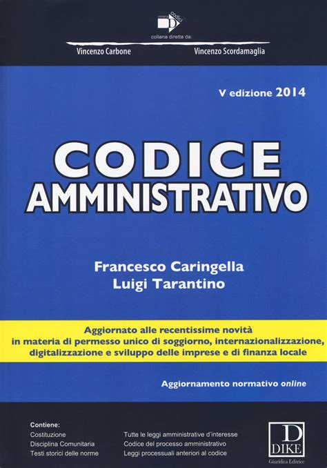 Codice Amministrativo Francesco Caringella Luigi Tarantino