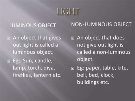 Differentiate Between Luminous And Non Luminous Body Brainly In