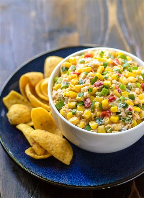 Cheesy Mexican Corn Dip Corn Dip Recipes Mexican Corn Dip Seven