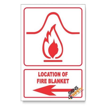 Nosa Sabs Location Of Fire Blanket Arrow Left Descriptive Safety