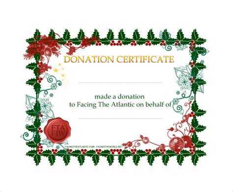 Donation Certificate Template - Best Template Inspiration