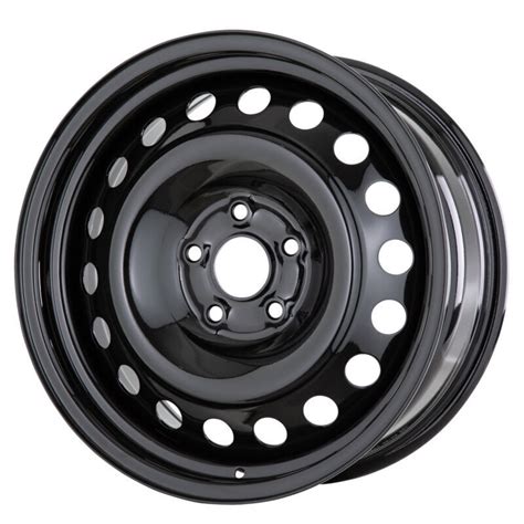 20 Pepper Pot Rok Steel Wheels In Gloss Black 5x120 VW T5 T6