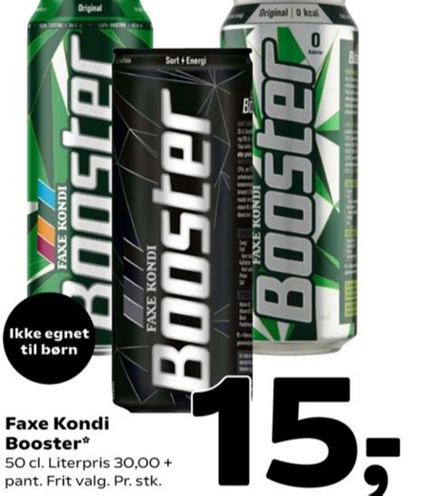 Faxe Kondi Booster Energidrik Fakta 2021 Alle Tilbudsavis