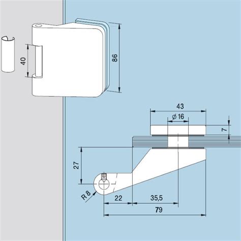 Vratna Spona Za Krilo Junior Office 11 230 Dorma 38 5 Steklo 8 10 Mm