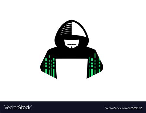 Hacker logo Royalty Free Vector Image - VectorStock