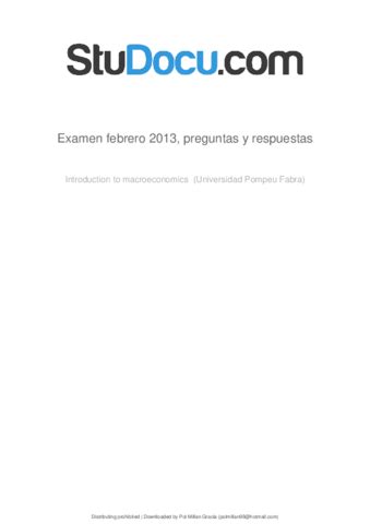 Examen Febrero 2013 Preguntas Y Respuestas Pdf