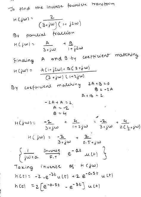 [solved] Find The Inverse Fourier Transform Of Following Equation