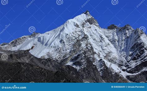 Mount Cho Oyu From Kongma La Pass Khumbu Valley Stock Photography