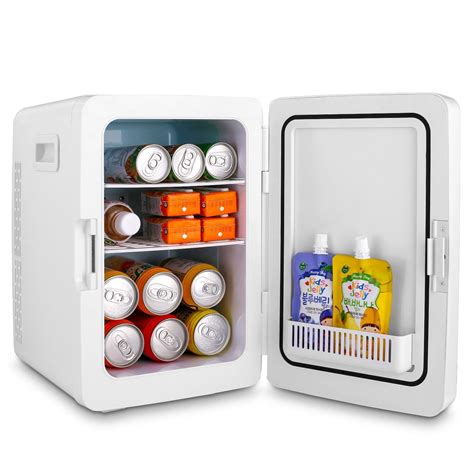 20L Mini Fridge with Freezer Refrigerator Dorm Room Party Cooler Small Office