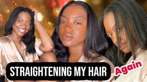 I Straightened My Natural Hair Pt Tips On How To Get Your Hair