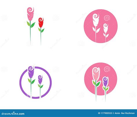 Rose Flower Logo Vector Stock Vector Illustration Of Concept 177900553