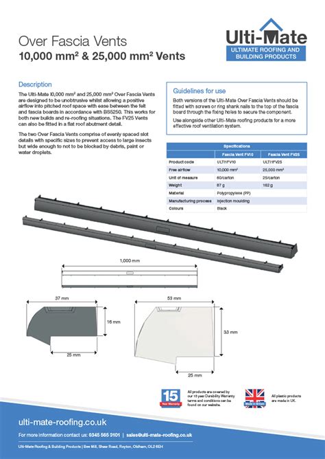 Ulti Mate Roofing And Construction Products Datasheets