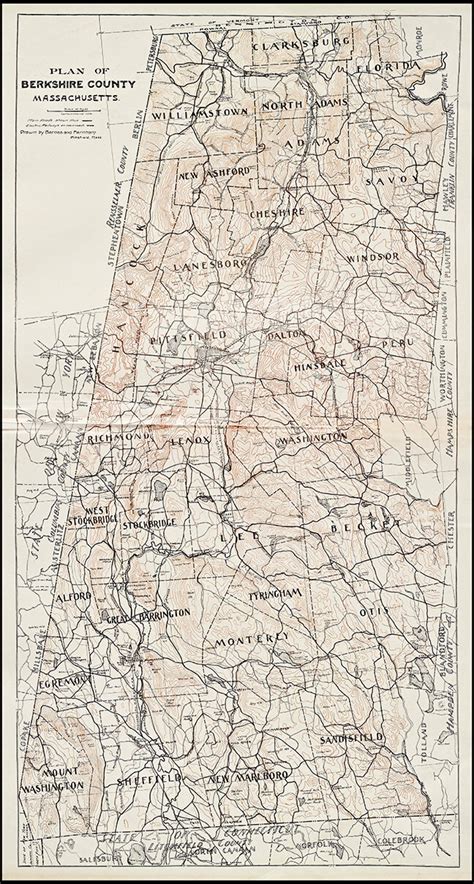 Berkshire County Antique Map — Museum Outlets