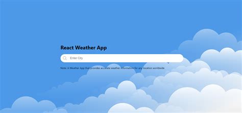 GitHub Sathyaraj Dev React Weather App A React Weather Application