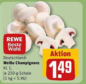 Rewe Beste Wahl Wei E Champignons Angebot Bei Rewe Prospekte De