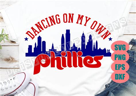 Phillies SVG Baseball Customizable SVG Add Dancing On My Own Etsy