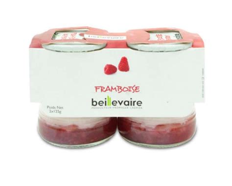 Yaourt Aux Fruits Framboise BIO Beillevaire X 2 250 G La Belle