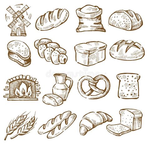 Icono Del Pan Ilustración Del Vector Ilustración De Lindo 46474139