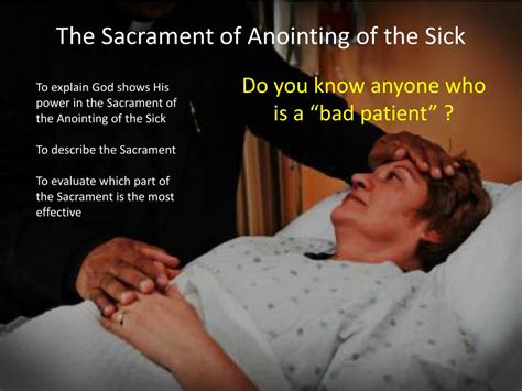 Ppt The Sacrament Of Anointing Of The Sick Powerpoint Presentation