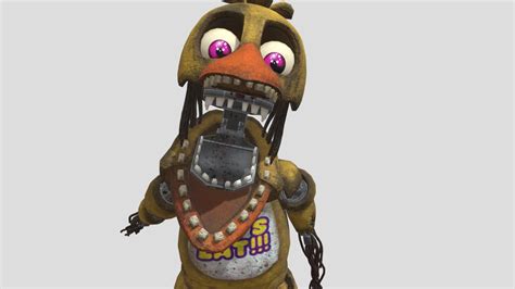 Fnaf Help Wanted Withered Chica Download Free 3d Model By Xoffly