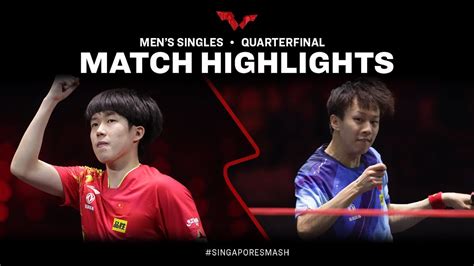 Wang Chuqin Vs Lin Gaoyuan MS QF Singapore Smash 2023 YouTube