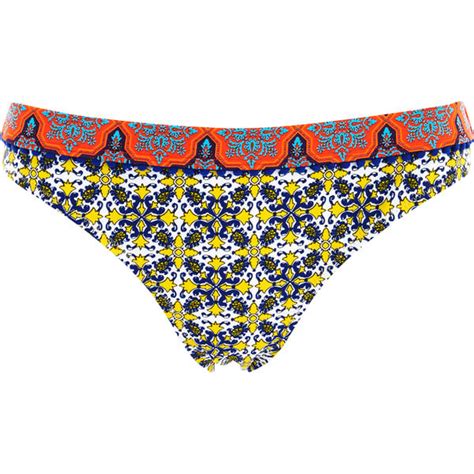 MINKPINK Women S Pepper And Splice Frill Cheeky Bikini Bottoms Multi