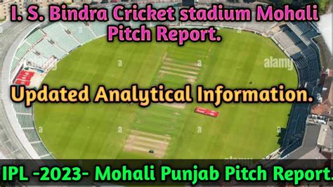 I S Bindra Cricket Stadium Mohali Punjab Pitch Report Punjab Cricket