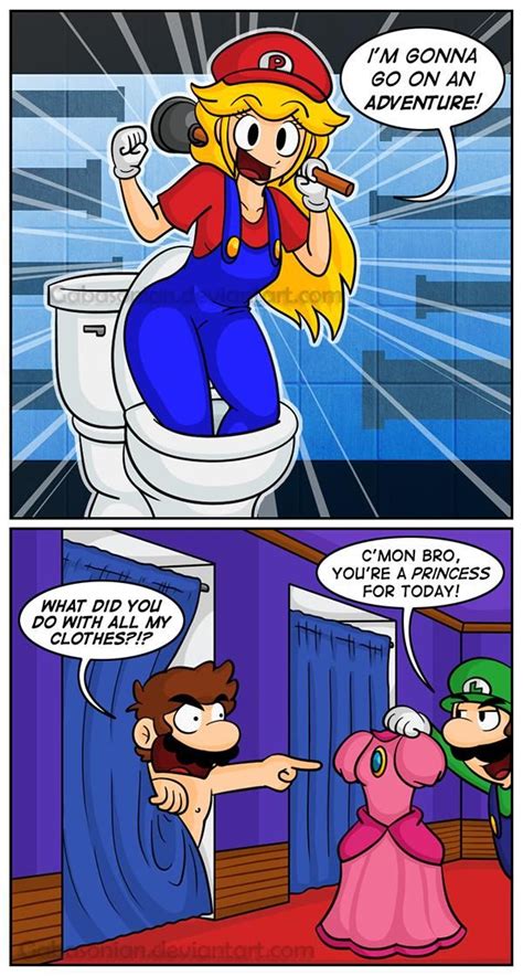 Switching It Up By Gabasonian On Deviantart Mario Funny Mario Comics