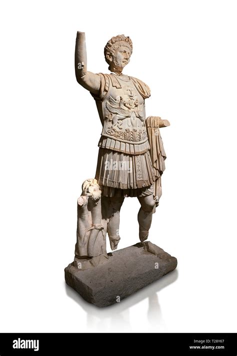 Roman Statue Of Emperor Trajan Marble Perge Nd Century Ad Inv No