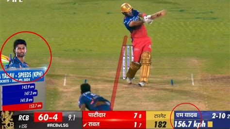 Mayank Yadav Celebration After Fastest Ball 168 7 Km H In RCB Vs LSG