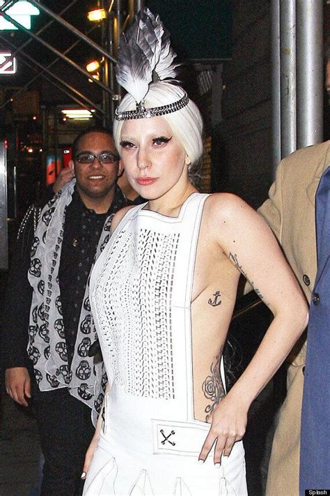 Lady Gaga Flashes Her Boobs In See Through Dress As She Takes A Stroll