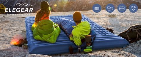 Elegear Double Sleeping Pad For Camping 4 Ultra Thick