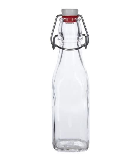 Botella Vidrio 1 Lt C Tapón Hermético Swing Bormioli — Basan