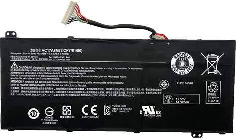 Ac A M Icp Laptop Battery Replacement For Acer Spin Sp