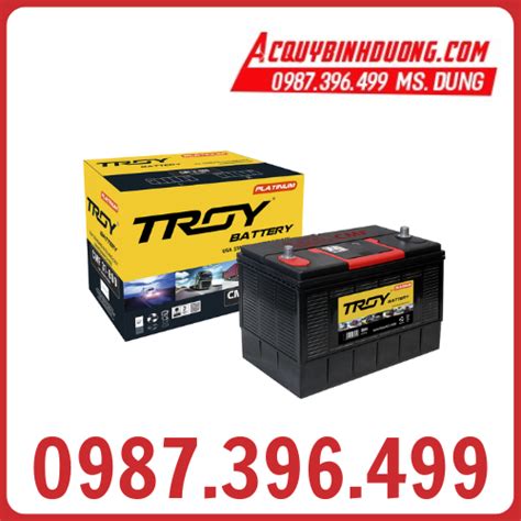 Ắc Quy TROY CMF 31800 12V 100ah cọc chì