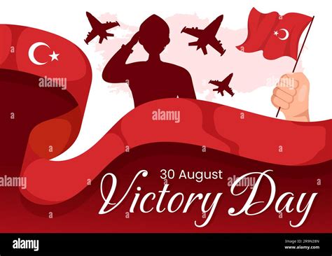 Turkey Victory Day Vector Illustration On August With Zafer Bayrami