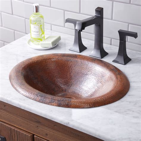 Native Trails Maestro 18 Oval Copper Bathroom Sink Antique Copper C The Sink Boutique