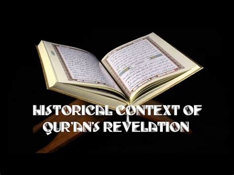 Historical Context Of Qur An S Revelation M Hassan Ijaz Youtube