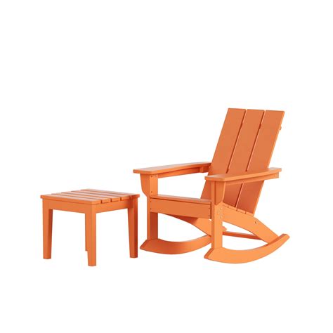 Westintrends Ashore 2 Piece Patio Rocking Chair Set All Weather Poly