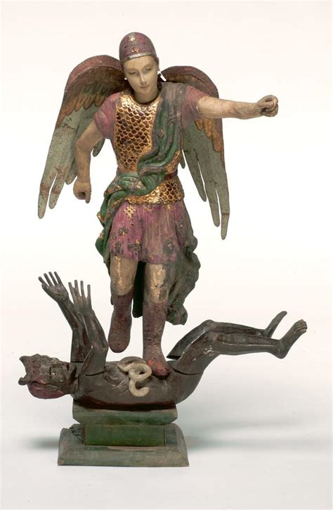 Standing Figure Of St Michael Vanquishing The Devil