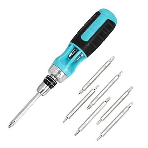 Duratech Ratcheting Screwdriver 12 In 1 Multi Bit Screw Drivers Premium S2 Steel Innovated