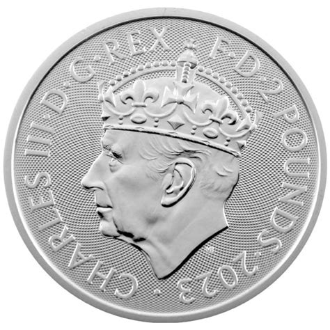 Oz Silber Gro Britannien Britannia Kr Nungstag Charles Iii